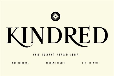 kindred fonts.